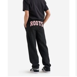 Roots black pepper kids Cabin Joggers, size 14